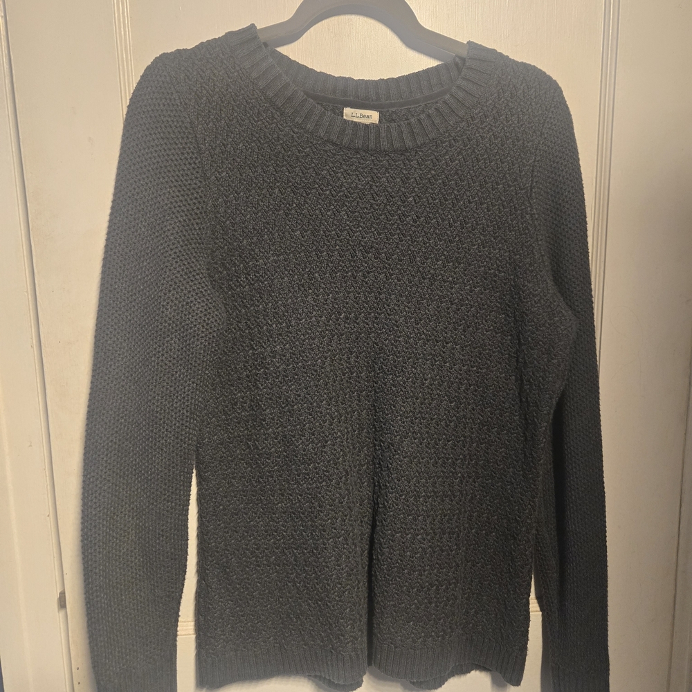 L.L Bean Women's Gray Sweater, Large